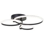 Brilliant Aydin Luce da soffitto Aluminium Plastica Opaco Nero Trasparente 30W 4700lm - 830-870 CCT | Telecomando Dimmerabile