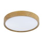 Eglo Luce da soffitto Musurita Acciaio Legna Bianca 14.6W 1600lm - 830 Luce Calda -  | IP20 