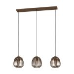 Eglo Luce Pendente Espinal Acciaio Bronzo | IP20 - Adatto per 3x E27 