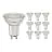 Confezione Multipack 10x Noxion Faretti LED GU10 PAR16 4W 345lm 36D - 827 Bianco Molto Caldo | Dimmerabile - Sostitutiva 50W