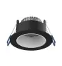 Noxion Faretti LED Ares Profondo Nero 6W 540lm 927-940 3CCT - con Inner Il Anello Bianca | Ritaglio 68mm