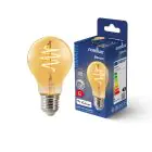 Nordlux Smart LED E27 Pera Filamento Ambra 4.7W 380lm 360D - 822 Bianco Molto Caldo | Dimmerabile