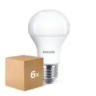 Confezione Multipack 6x Philips  CorePro LED Bulbo E27 Pera Ghiaccio 10W 1055lm - 827 Bianco Molto Caldo | Sostitutiva 75W
